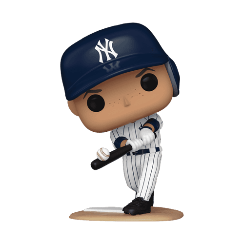Funko Pop! MLB Yankees Aaron Judge (Hitting) | Vinyl Figure | About 3.75 Inches Tall | MLB Fans