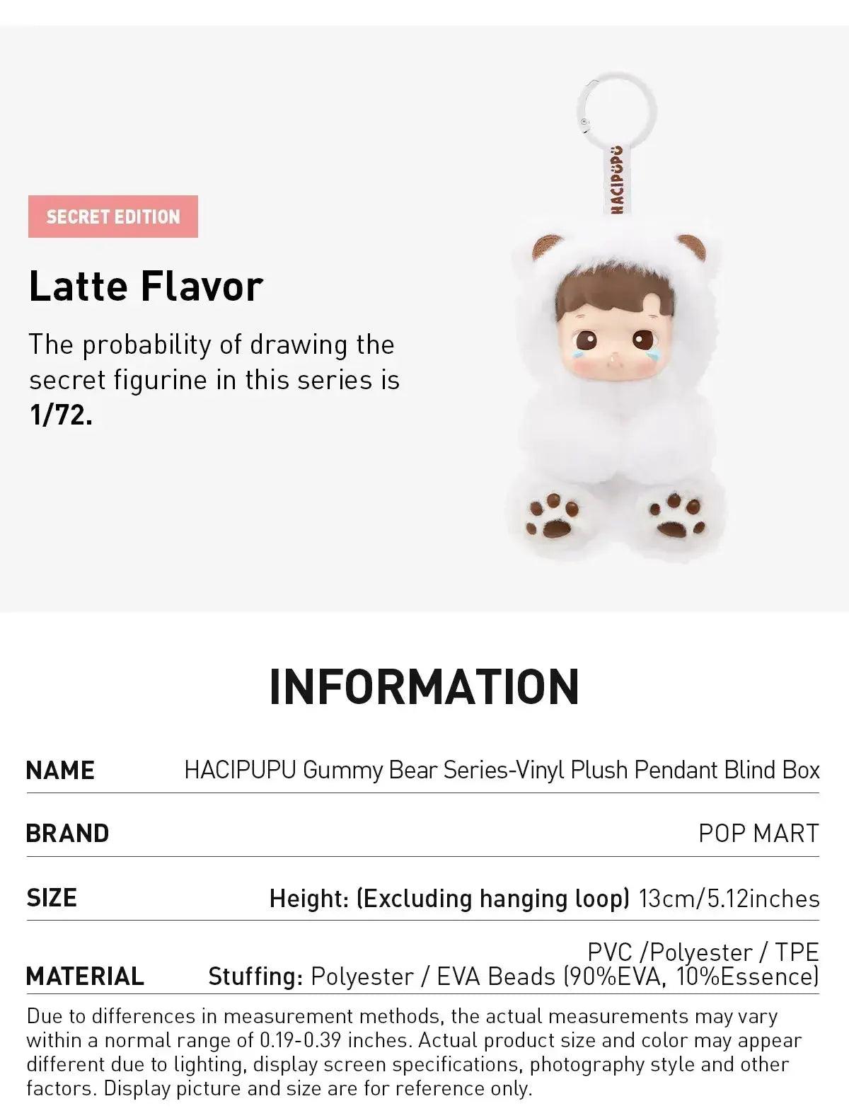  Popmart HACIPUPU Gummy Bear Vinyl Plush Pendant Sealed -  ToylandEU™