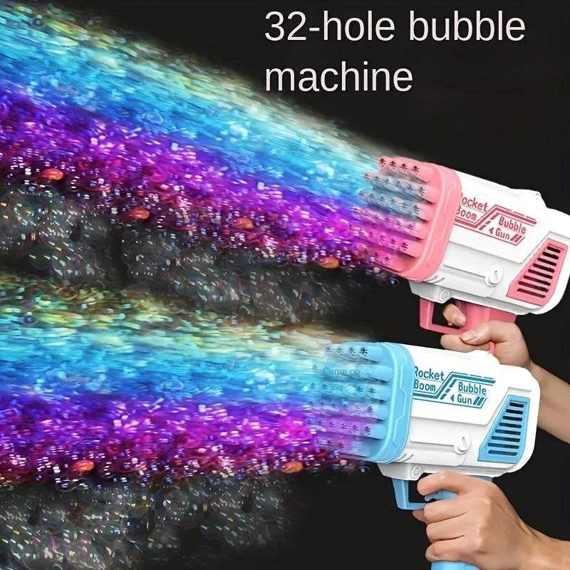 Popular Electric Bubble Gun for Children's Toys 32 Hole Bubble Machine - ToylandEU