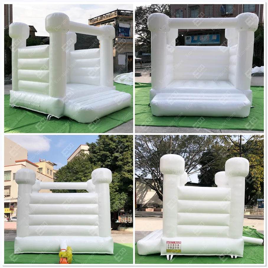 Popular Inflatable 3 in 1 Jumping Slide Mini White Bounce House - ToylandEU