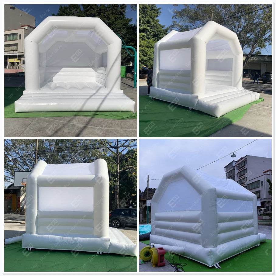 Popular Inflatable 3 in 1 Jumping Slide Mini White Bounce House - ToylandEU