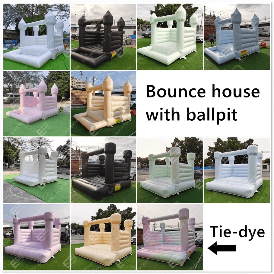 Popular Inflatable 3 in 1 Jumping Slide Mini White Bounce House - ToylandEU