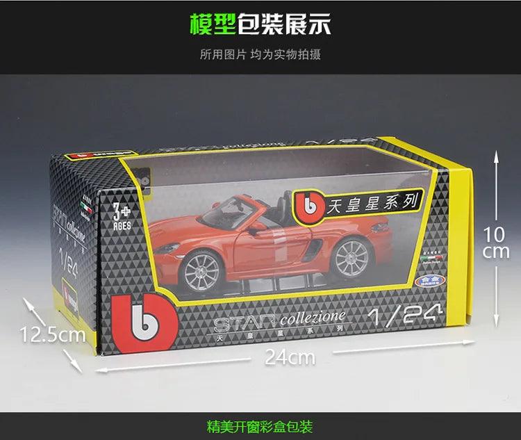  Porsche 718 Boxster Diecast | 1:24 Scale | Toylandeu™ 