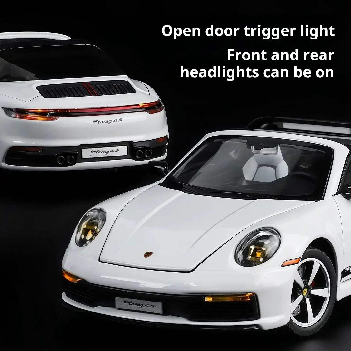 Porsche 911 Diecast Convertible Model 1 32 Scale With Sound - ToylandEU