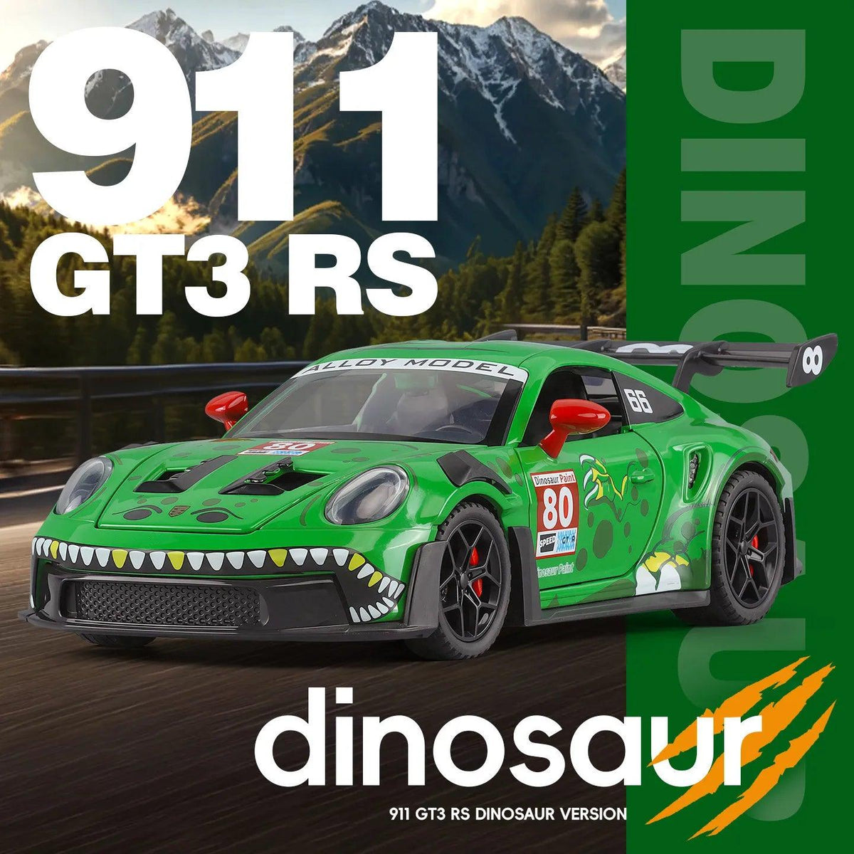 Porsche 911 GT3 R Diecast | 1:32 Scale Pull-Back | Toylandeu™