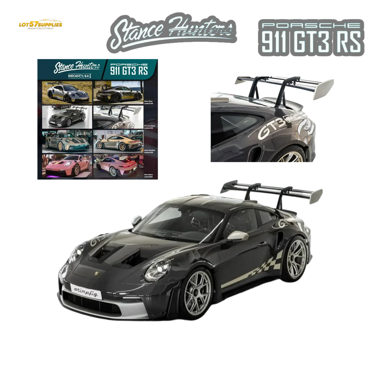 Porsche 911 GT3 RS Diecast 1:64 Premium Limited Preorder Model - ToylandEU