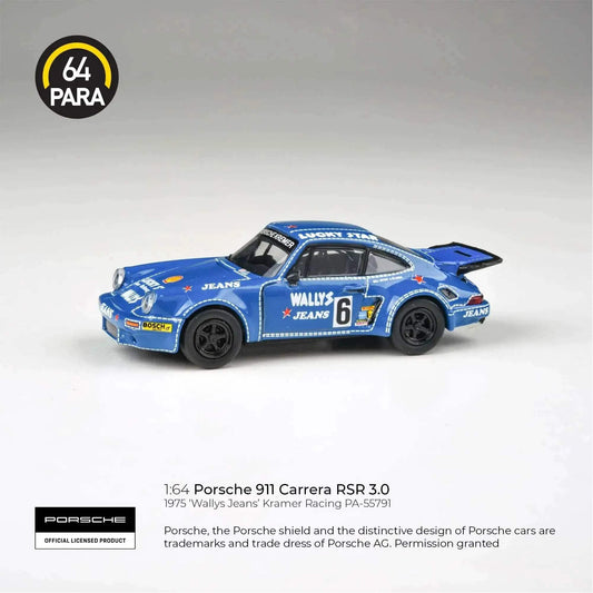 Porsche 911 RSR Diecast Wallys Jeans Limited Collectors Edition - ToylandEU