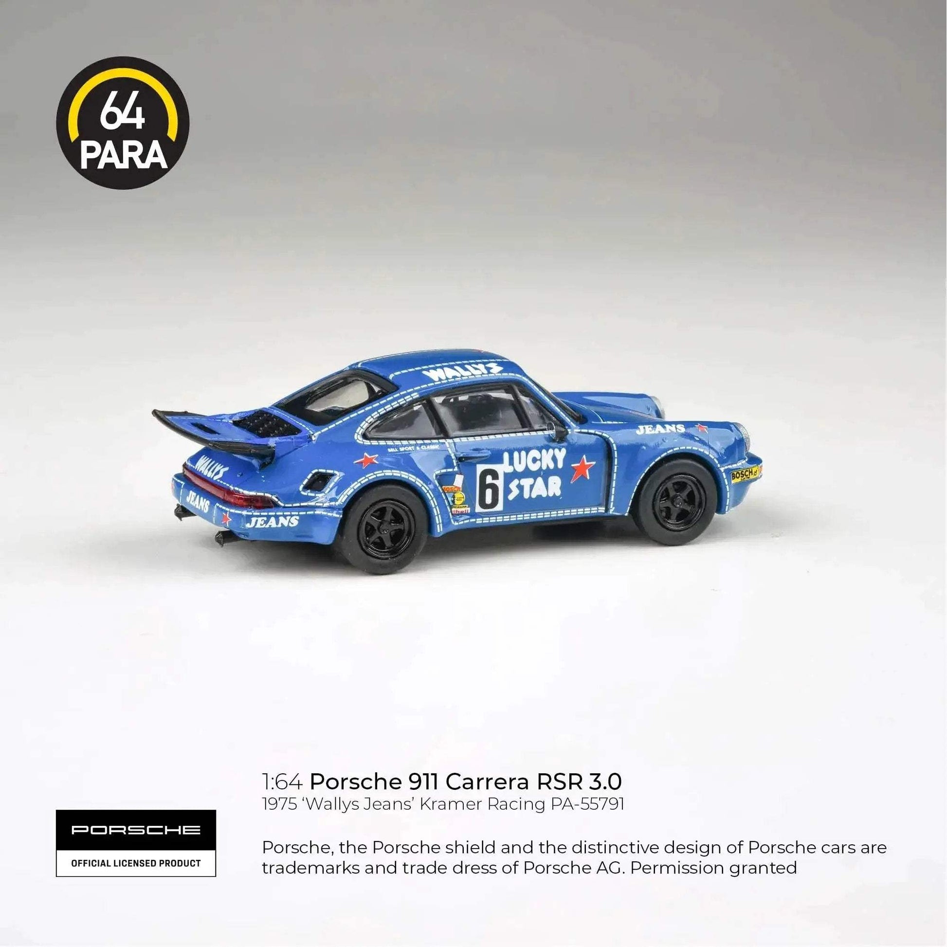 Porsche 911 RSR Diecast Wallys Jeans Limited Collectors Edition - ToylandEU