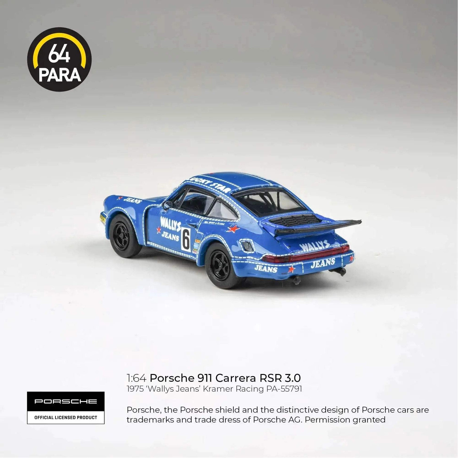 Porsche 911 RSR Diecast Wallys Jeans Limited Collectors Edition - ToylandEU