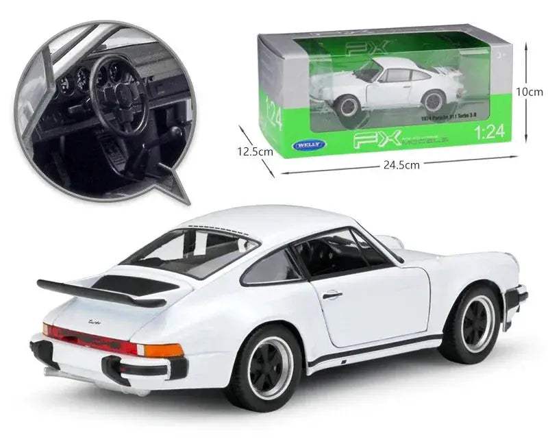 Porsche 911 Turbo 3.0 Diecast Car Collectible Model - ToylandEU