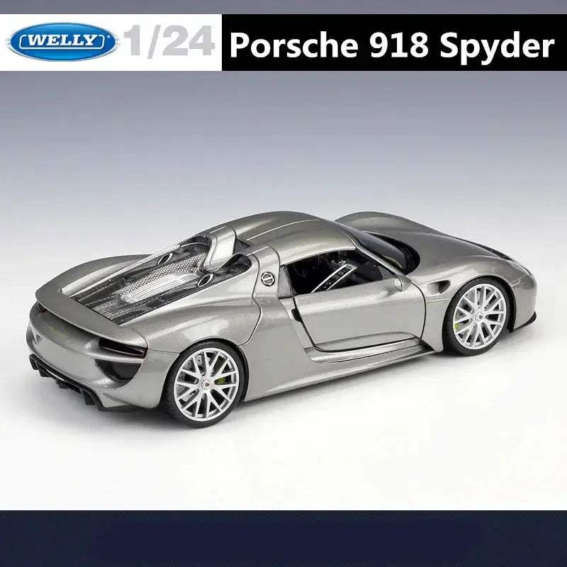 Porsche 918 Diecast Car Scale 1 To 24 Durable Alloy - ToylandEU