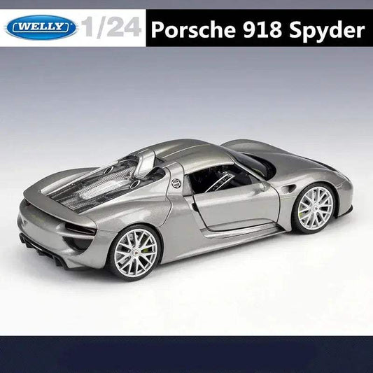 Porsche 918 Diecast Car Scale 1 To 24 Durable Alloy - ToylandEU