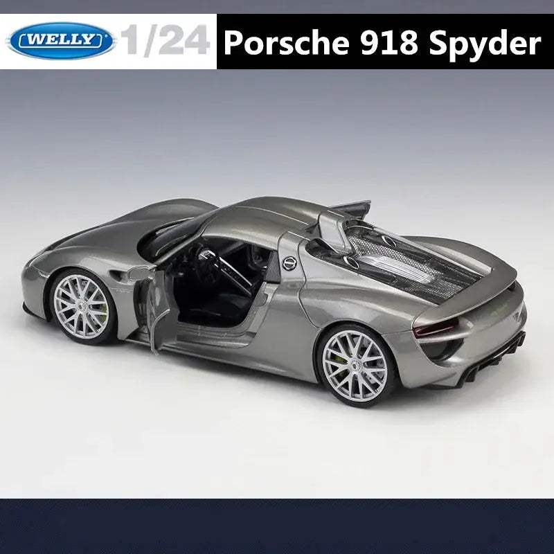 Porsche 918 Diecast Car Scale 1 To 24 Durable Alloy - ToylandEU
