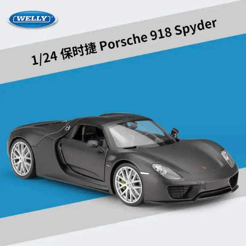 Porsche 918 Diecast Car Scale 1 To 24 Durable Alloy - ToylandEU