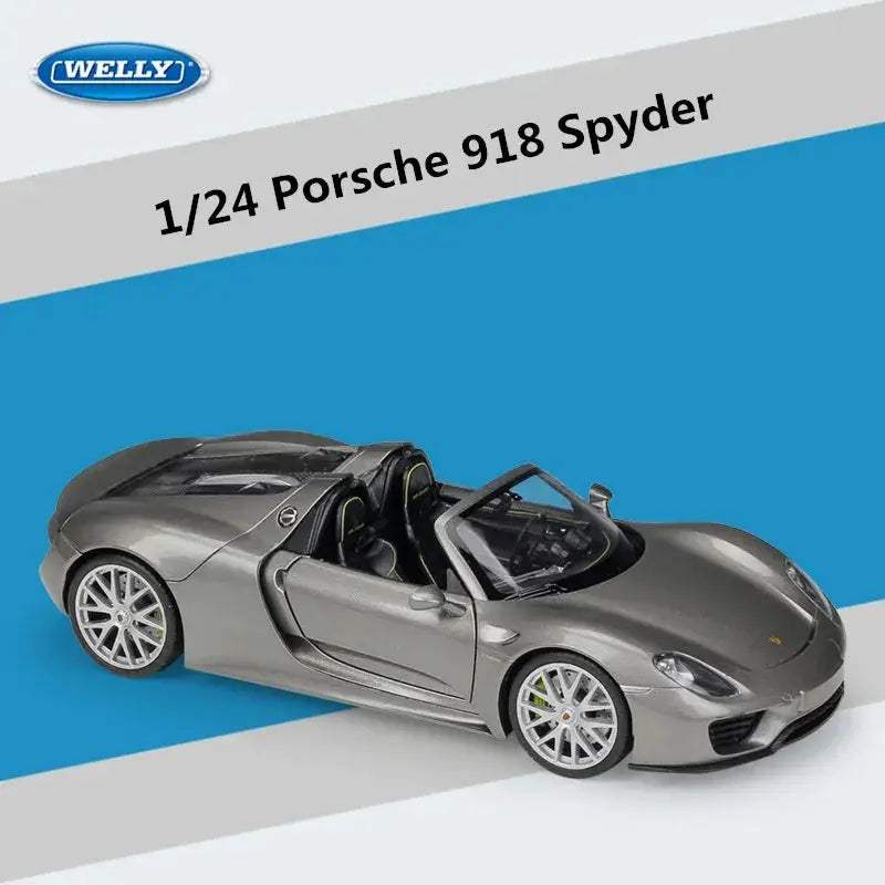 Porsche 918 Diecast Car Scale 1 To 24 Durable Alloy - ToylandEU