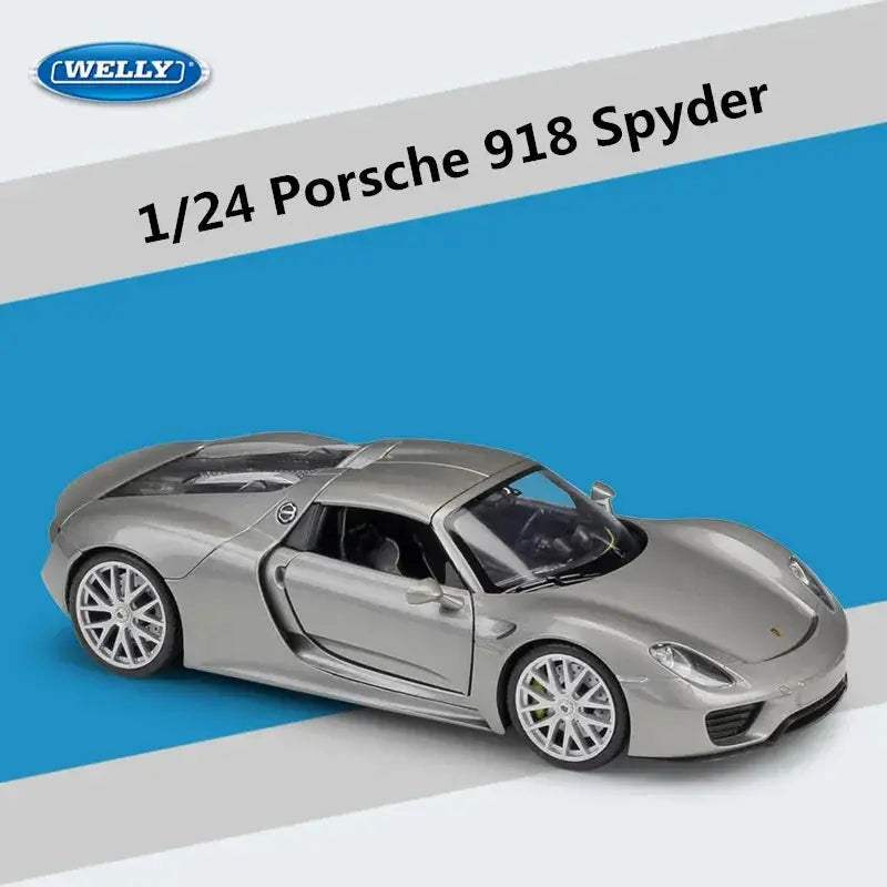 Porsche 918 Diecast Car Scale 1 To 24 Durable Alloy - ToylandEU