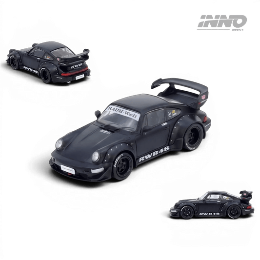  Porsche 964 RWB Darth Vader Diecast Black Matte -  ToylandEU™