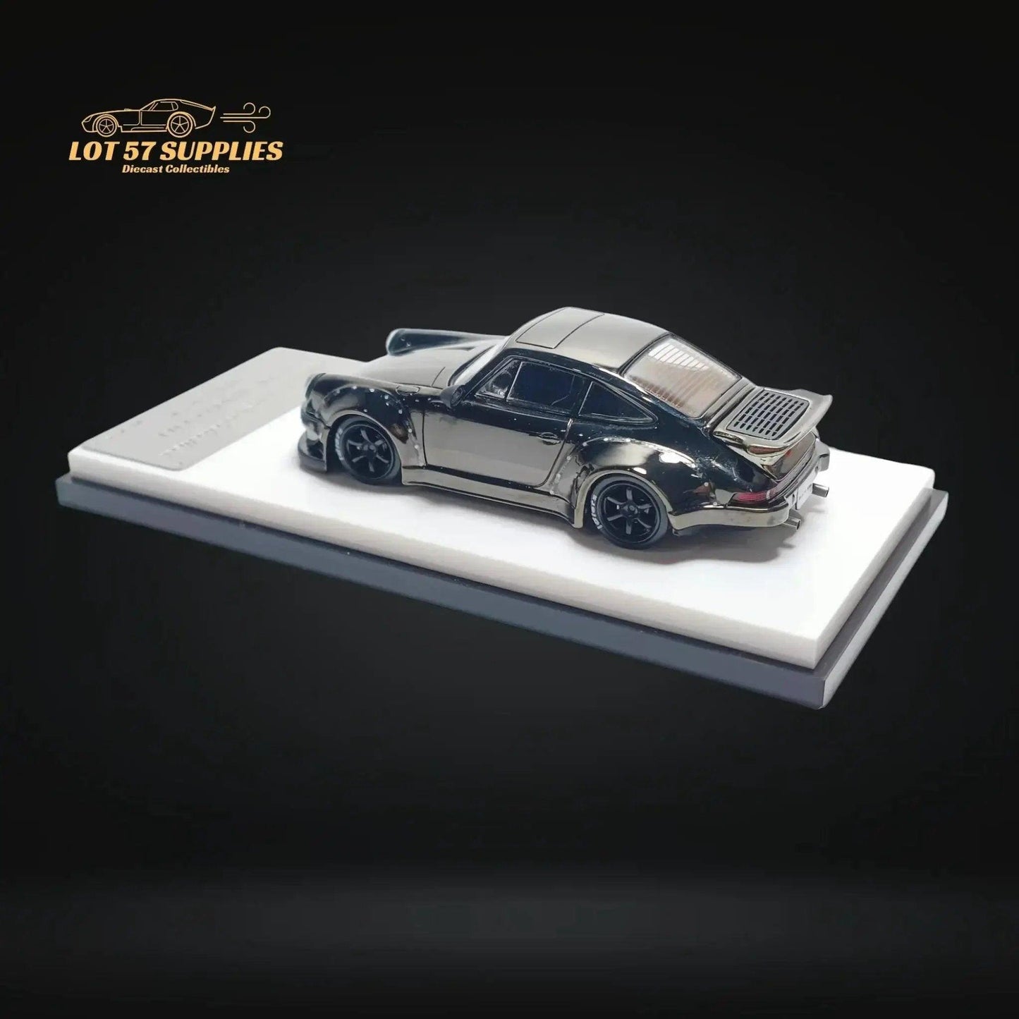  Porsche Diecast RWB 930 Chrome Gunmetal Finish -  ToylandEU™