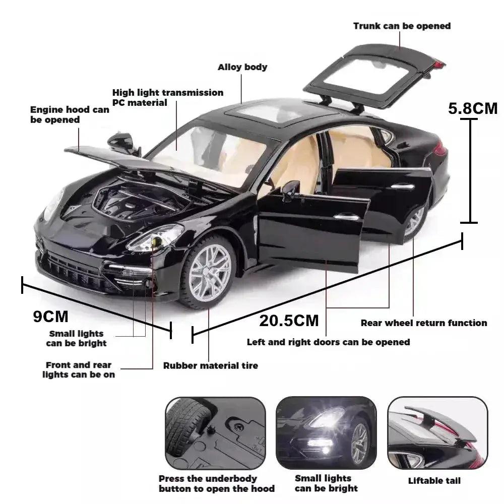  Porsche Panamera Diecast Car Pull Back Sound Light |   -  ToylandEU™