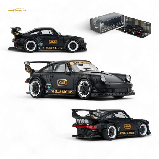 Porsche RWB 993 Diecast Model 1:64 Matte Black Replica - ToylandEU