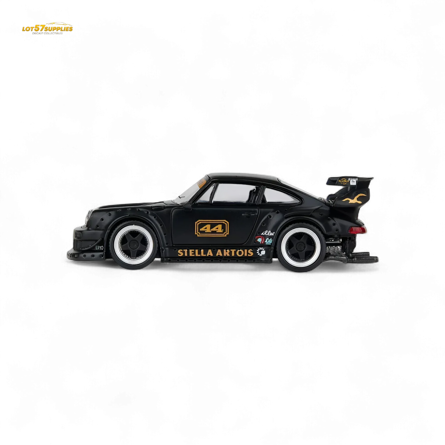 Porsche RWB 993 Diecast Model 1:64 Matte Black Replica - ToylandEU