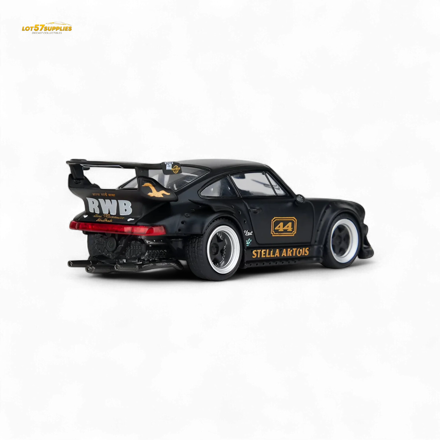 Porsche RWB 993 Diecast Model 1:64 Matte Black Replica - ToylandEU