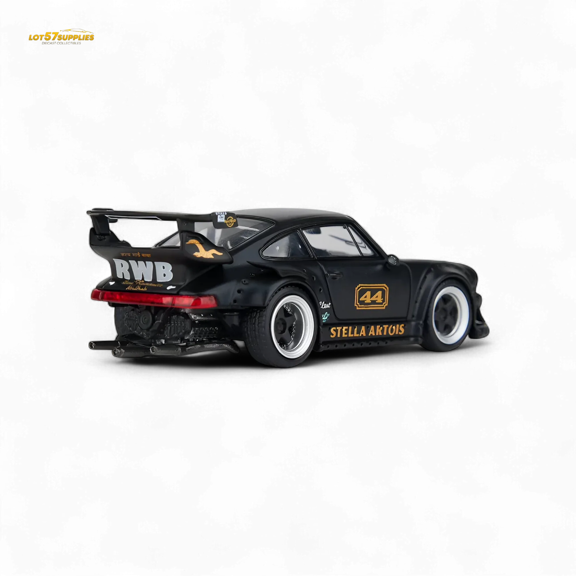 Porsche RWB 993 Diecast Model 1:64 Matte Black Replica - ToylandEU