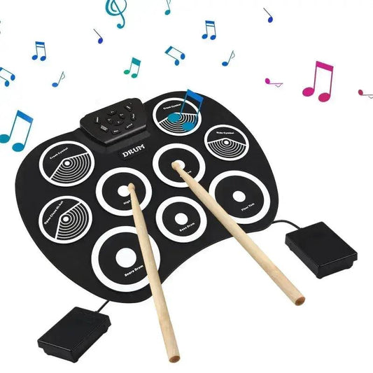  Portable 9 Pad Electronic Drum Set With MIDI Interface -  ToylandEU™