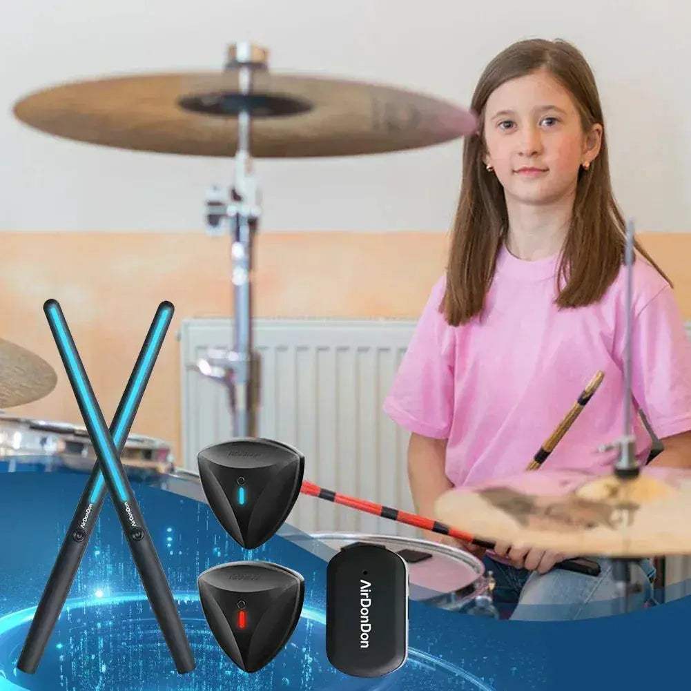 Portable Air Drum Set Bluetooth Compatible Electronic Drums - ToylandEU