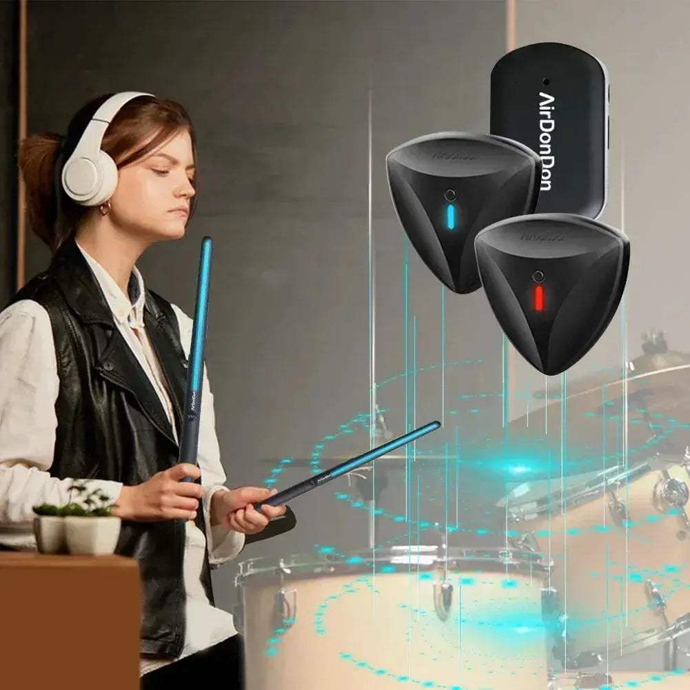 Portable Air Drum Set Bluetooth Compatible Electronic Drums - ToylandEU