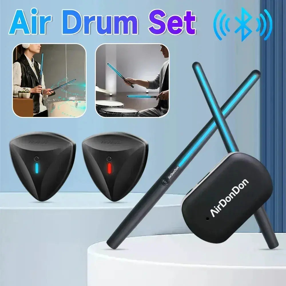 Portable Air Drum Set With Foot Sensor And Bluetooth - ToylandEU