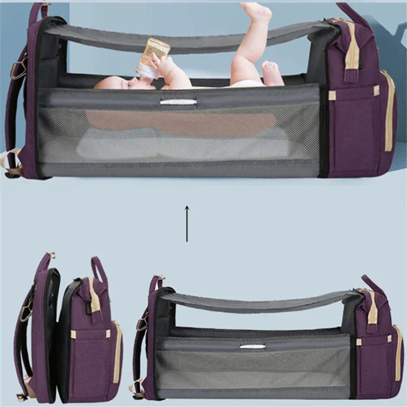 Portable Baby Folding Bed Mosquito Net Backpack Large Capacity - ToylandEU