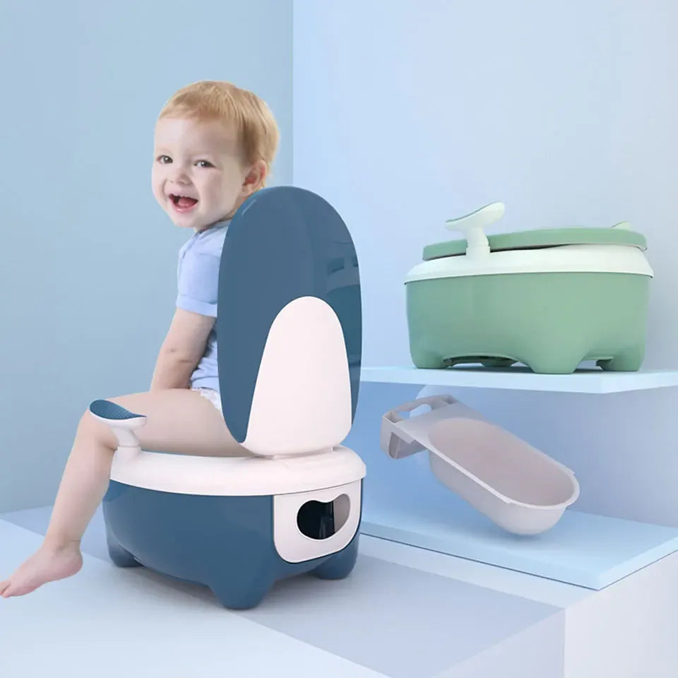 Portable Cartoon Penguin Baby Potty Training Seat For Travel - ToylandEU