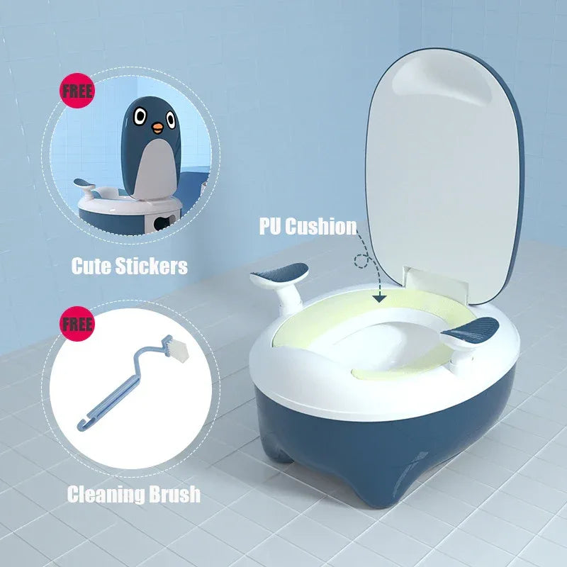 Portable Cartoon Penguin Baby Potty Training Seat For Travel - ToylandEU