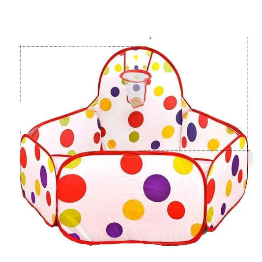 Portable Cartoon Toy Tent Ball Pit With Basket For Kids - ToylandEU