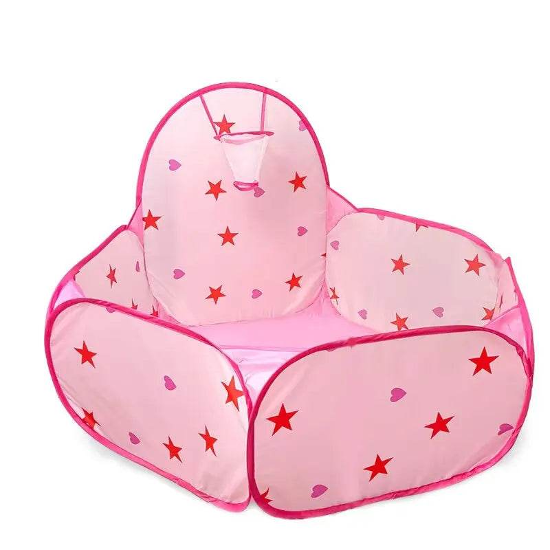 Portable Cartoon Toy Tent Ball Pit With Basket For Kids - ToylandEU