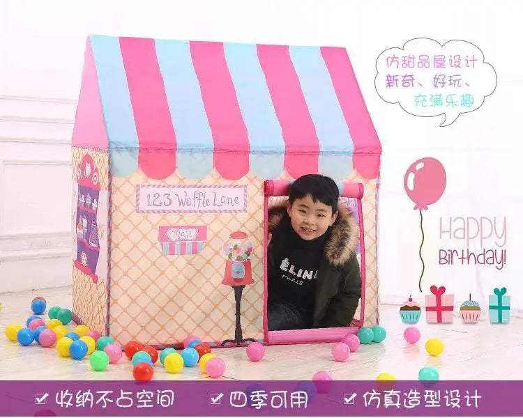 Portable Children Tent Cute Wigwam Folding Kids Tents Tipi - ToylandEU