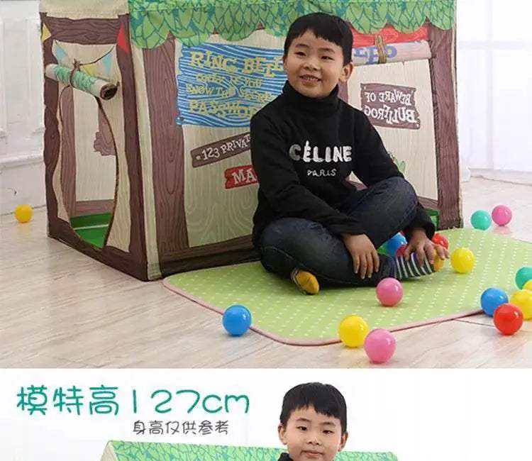 Portable Children Tent Cute Wigwam Folding Kids Tents Tipi - ToylandEU