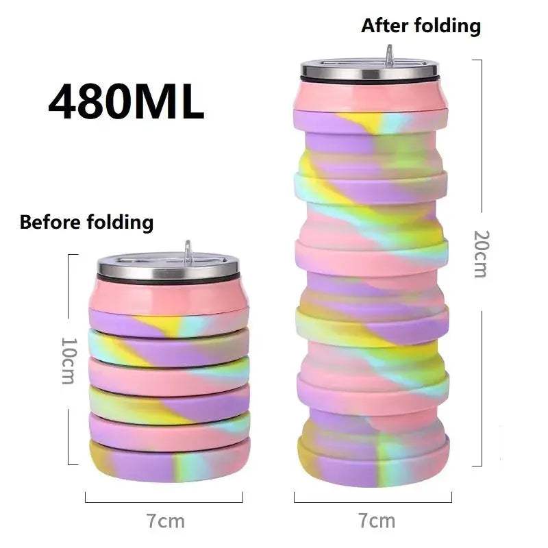 Portable Collapsible Silicone Water Bottle For Travel - ToylandEU