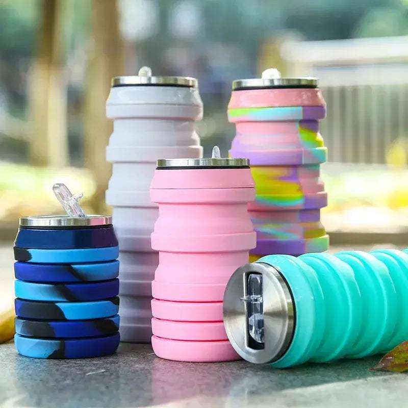 Portable Collapsible Silicone Water Bottle For Travel - ToylandEU
