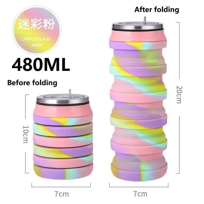 Portable Collapsible Silicone Water Bottle For Travel - ToylandEU