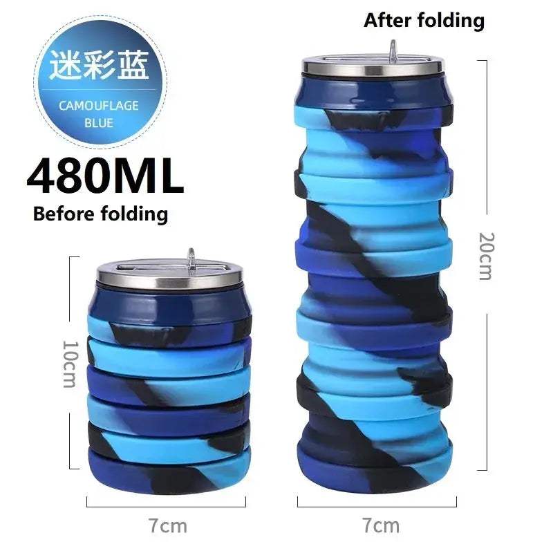 Portable Collapsible Silicone Water Bottle For Travel - ToylandEU
