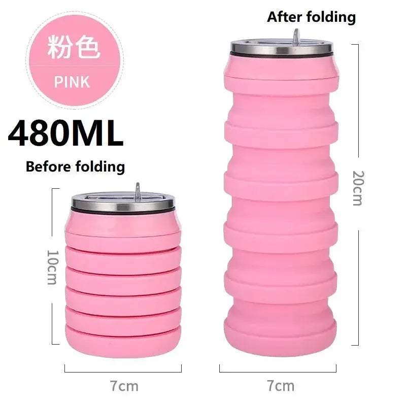 Portable Collapsible Silicone Water Bottle For Travel - ToylandEU