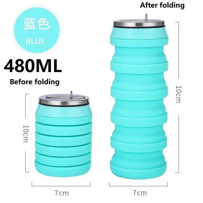 Portable Collapsible Silicone Water Bottle For Travel - ToylandEU
