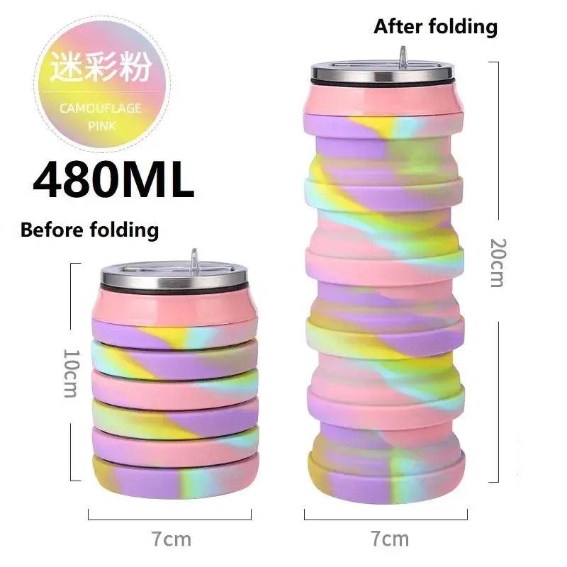  Portable Collapsible Silicone Water Bottle Travel Ready -  ToylandEU™