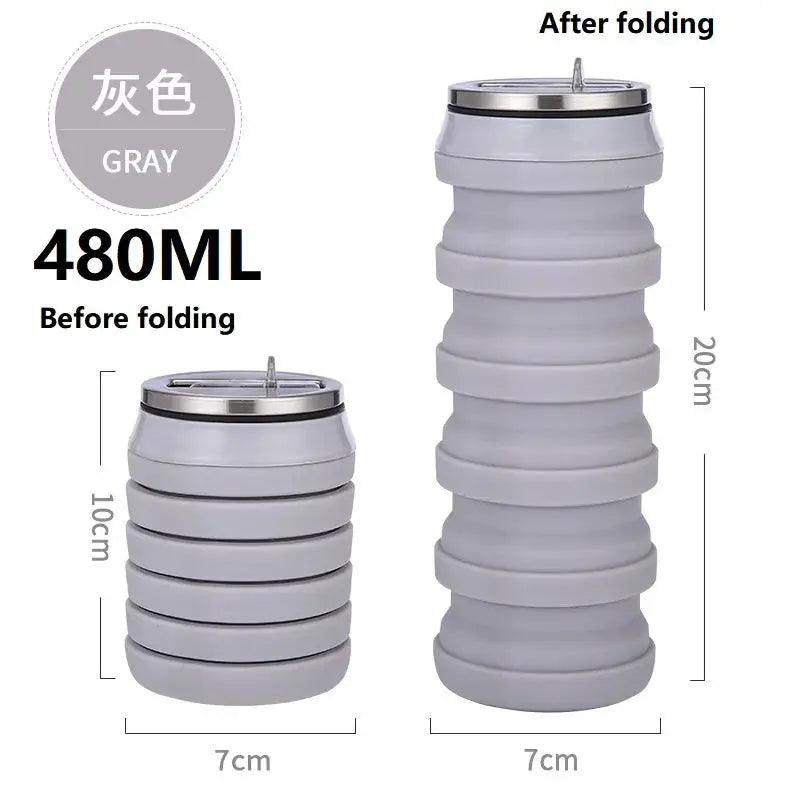  Portable Collapsible Silicone Water Bottle Travel Ready -  ToylandEU™