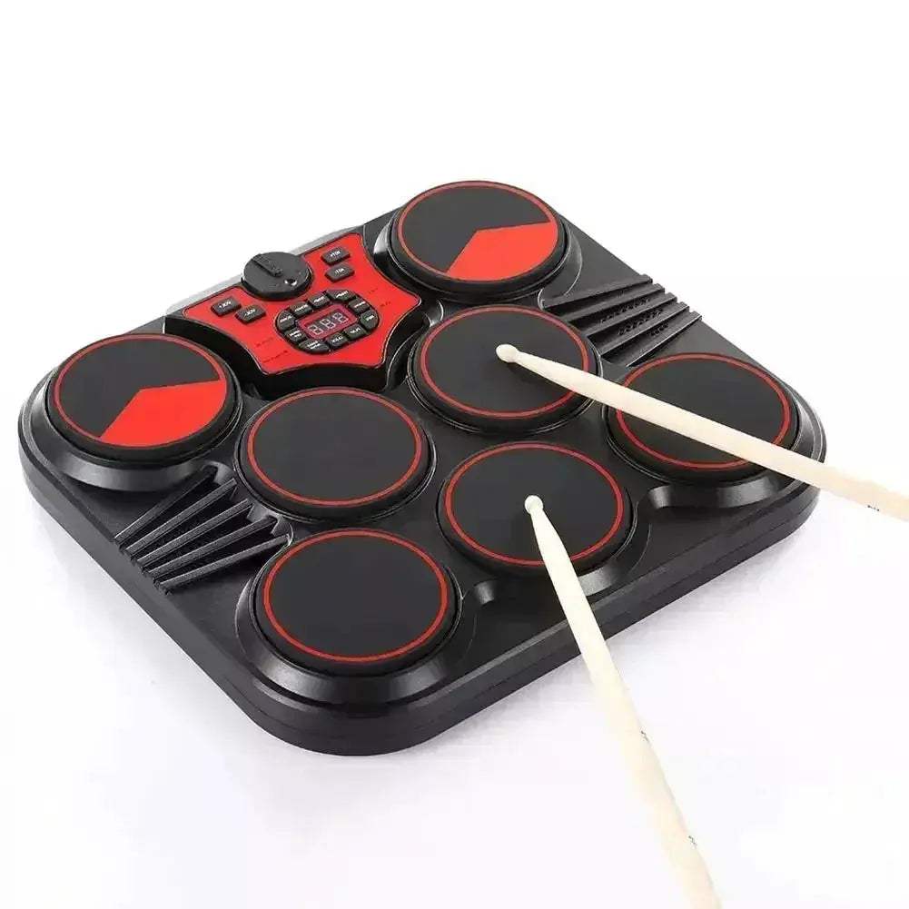 Portable Desktop Electronic Drum Pad With Headphones For Beginners - ToylandEU