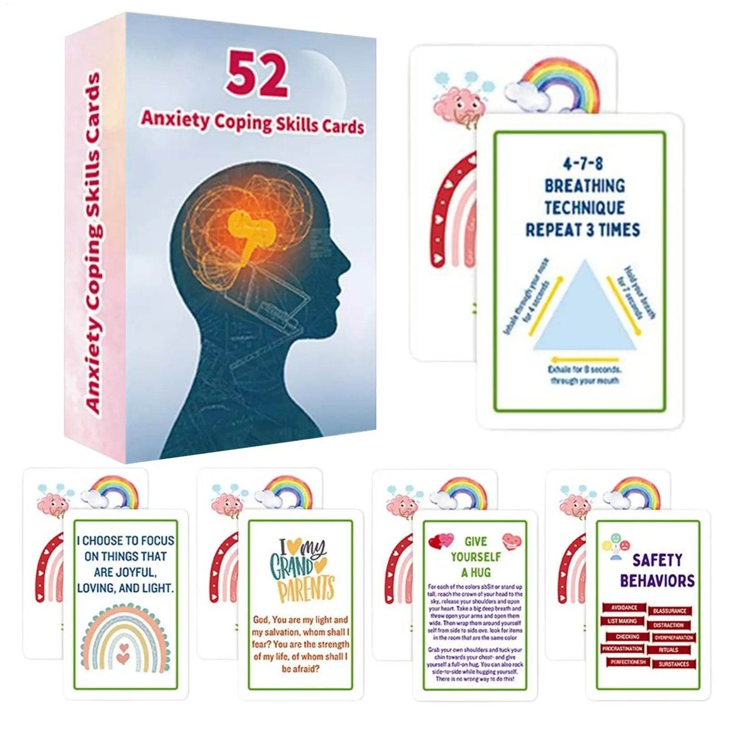 Portable Double Sided Mental Health Cards For Teens - ToylandEU