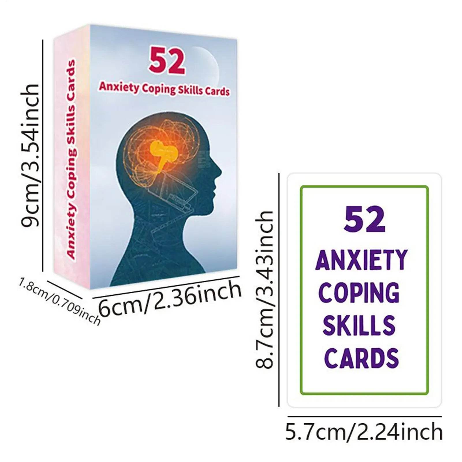 Portable Double Sided Mental Health Cards For Teens - ToylandEU