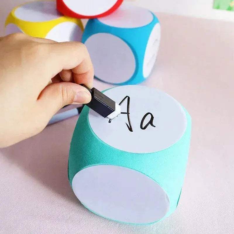 Portable Dry Erase Blank Dice For Classroom Teaching Activities - ToylandEU